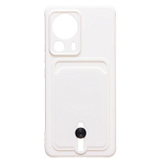 Чехол-накладка - SC304 с картхолдером для "Xiaomi 13 Lite" (white) (217995)