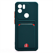 Чехол-накладка - SC315 с картхолдером для "Xiaomi Redmi A1+" (dark green) (214506)