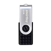Флэш накопитель USB/MicroUSB 64 Гб Smart Buy Trio 3-in-1 OTG (USB Type-A+USB Type-C+micro USB) (black/grey)