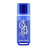Флэш накопитель USB 64 Гб Smart Buy Glossy 3.0 (dark blue)