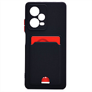 Чехол-накладка - SC315 с картхолдером для "Xiaomi Redmi Note 12 Pro 5G" (black)