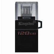 Флэш накопитель USB 128 Гб Kingston DataTraveler MicroDuo3 G2 3.0 OTG (micro USB/USB) (black)