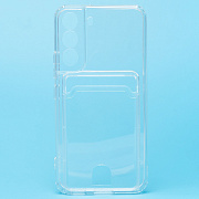 Чехол-накладка - SC276 с картхолдером для "Samsung SM-S901 Galaxy S22" (transparent) (210438)