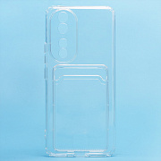 Чехол-накладка - SC276 с картхолдером для "Huawei Honor 90" (transparent)