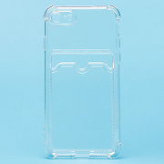 Чехол-накладка - SC278 с картхолдером для "Apple iPhone 7/iPhone 8/iPhone SE 2020" (transparent) (205937)