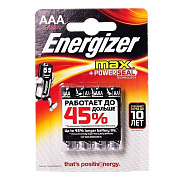 Батарейка AAA Energizer LR03 Max (4-BL) (48)