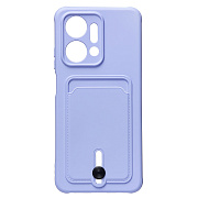 Чехол-накладка - SC304 с картхолдером для "Huawei Honor X7a" (light violet) (217942)
