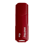 Флэш накопитель USB  4 Гб Smart Buy CLUE (burgundy)