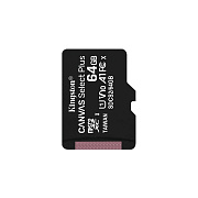 Карта флэш-памяти MicroSD 64 Гб Kingston Canvas Select Plus UHS-1, A1 без адаптера (205118) (white/gray)