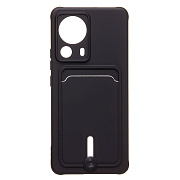 Чехол-накладка - SC304 с картхолдером для "Xiaomi 13 Lite" (black) (217994)