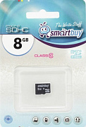 Карта флэш-памяти MicroSD  8 Гб Smart Buy без SD адаптера (class 10)