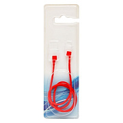 Шнурок - силиконовый для наушников "Apple AirPods" (red)