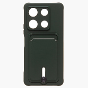 Чехол-накладка - SC304 с картхолдером для "Infinix Note 30 Pro" (dark green) (228184)