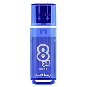 Флэш накопитель USB  8 Гб Smart Buy Glossy 3.0 (dark blue)