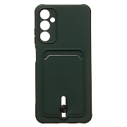 Чехол-накладка - SC304 с картхолдером для "Samsung SM-A057 Galaxy A05s" (dark green)