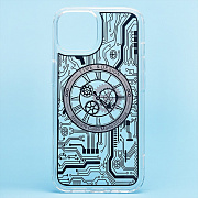 Чехол-накладка - SM014 SafeMag для "Apple iPhone 14" (silver)