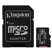 Карта флэш-памяти MicroSD 128 Гб Kingston Canvas Select Plus UHS-1, A1+ SD адаптер (205119) (black)