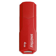 Флэш накопитель USB  4 Гб Smart Buy CLUE (red)