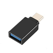Адаптер - OTG Type-C/USB (black)