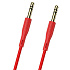 Кабель AUX (папа-папа) Borofone BL1  100см   (red)