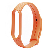 Ремешок - WB08 Xiaomi Mi Band 5/Mi Band 6 силикон на кнопке (регулируемый) (orange)