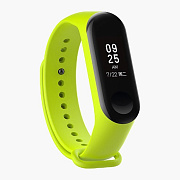 Ремешок - WB13 Xiaomi Mi Band 3/Mi Band 4 силикон на кнопке (регулируемый) (green)