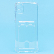 Чехол-накладка - SC276 с картхолдером для "Samsung SM-A055 Galaxy A05" (transparent)