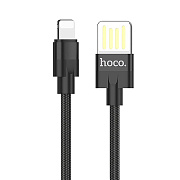 Кабель USB - Apple lightning Hoco U55 Outstanding 12W 120см 2,4A  (black)
