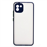 Чехол-накладка - PC041 для "Samsung SM-A035 Galaxy A03" (blue/black)