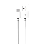 Кабель USB - Type-C Remax RC-006a Light  100см 2,1A  (white)