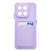 Чехол-накладка - SC337 с картхолдером для "Honor X7d 4G" (light violet) (242362)