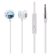 Проводные наушники с микрофоном вкладыши Misoo M51 Jack 3,5  (blue)