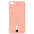 Чехол-накладка - SC304 с картхолдером для "Apple iPhone 7 Plus/iPhone 8 Plus" (light pink) (208672)