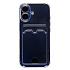 Чехол-накладка - SC276 с картхолдером для "Apple iPhone 17" (light blue)