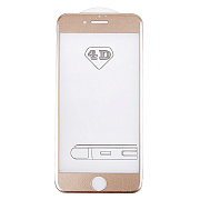 Защитное стекло Full Screen Glass 3D для "Apple iPhone 7 Plus/iPhone 8 Plus" (gold) (gold)
