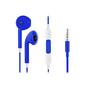 Проводные наушники с микрофоном вкладыши - MD827ZM MEDIUM Jack 3,5  (blue)