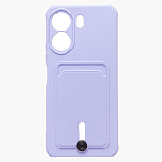 Чехол-накладка - SC304 с картхолдером для "Xiaomi Poco C65" (light violet) (225746)