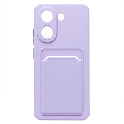 Чехол-накладка - SC337 с картхолдером для "Xiaomi Poco X7 Pro" (light violet) (239089)