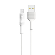 Кабель USB - micro USB Borofone BX1  100см 2A  (white)