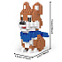 Конструктор - "Dog series" собака (7) (brown/white)