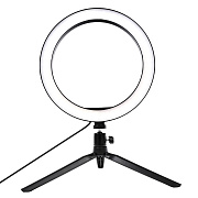 Кольцевая лампа Jmary F532 с триподом, 26 см (black) (black)