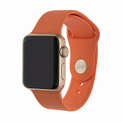 Ремешок - ApW Sport Band Apple Watch 38/40/41 mm силикон на кнопке (S) (orange)