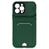 Чехол-накладка - PC066 с картхолдером (360) для "Apple iPhone 13 Pro Max" (green/black) (207001)