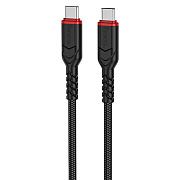 Кабель Type-C - Type-C Hoco X59 Victory PD 60W 300см 3A  (black)