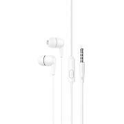 Проводные наушники с микрофоном внутриканальные Hoco M97 Jack 3,5  (white)