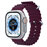 Ремешок - ApW26 Ocean Band Apple Watch 38/40/41 mm силикон (bordo)