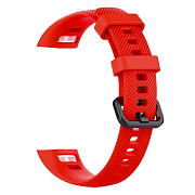 Ремешок Huawei Honor Band 4/Honor Band 5 пластик на пряжке (red)