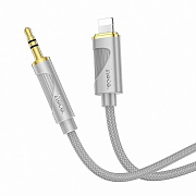 Кабель Lightning - 3.5mm Hoco UPA30  100см   (gray)