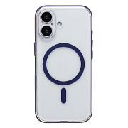 Чехол-накладка - SM041 SafeMag для "Apple iPhone 17" (transparent/blue) (243317)
