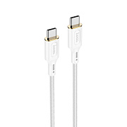 Кабель Type-C - Type-C Hoco X95 Goldentop PD 60W 100см 3A  (white)
